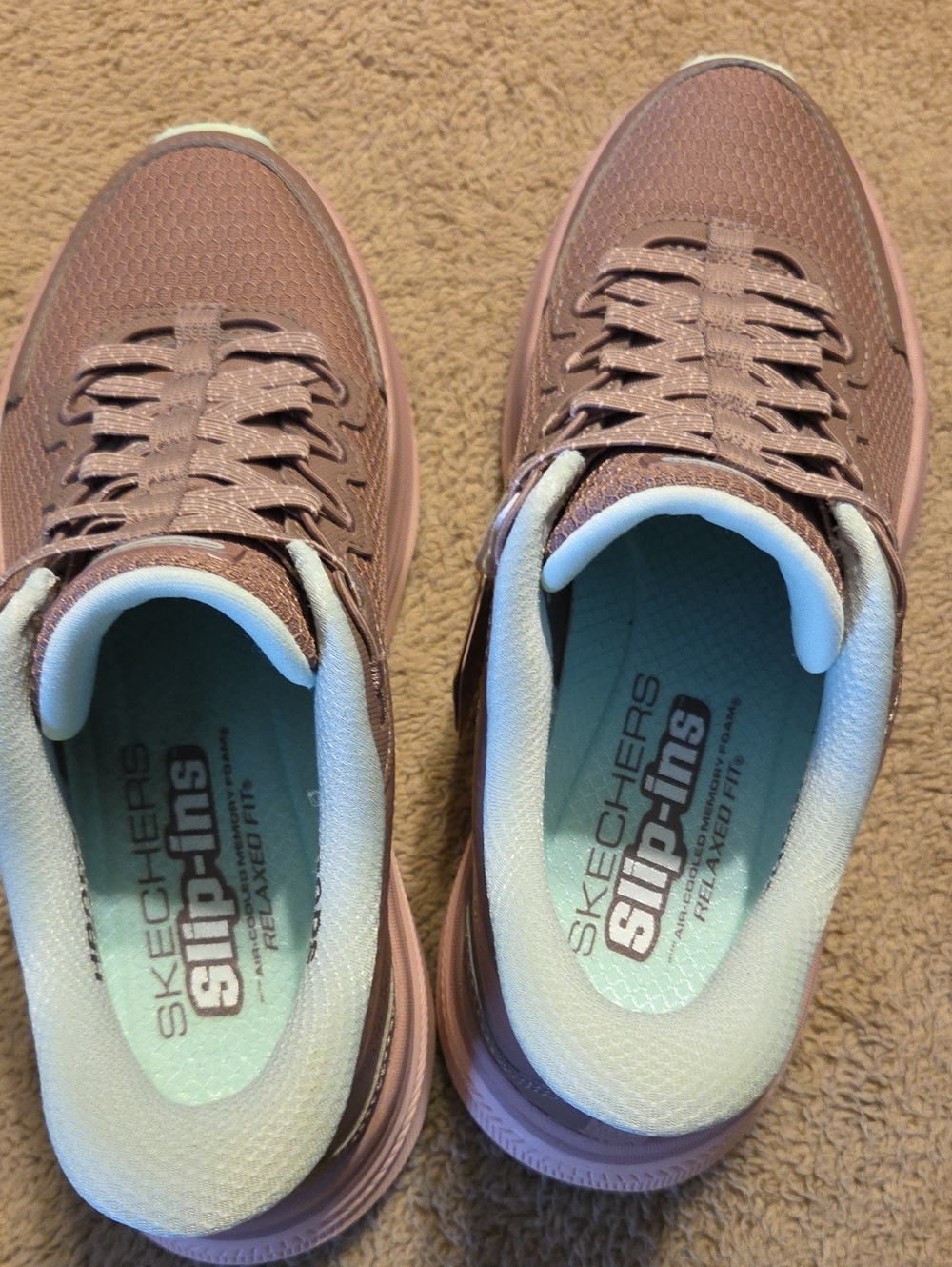 NWT Skechers Women’s Mauve Pink Memory Foam Athletic Sneakers - Picture 4 of 5